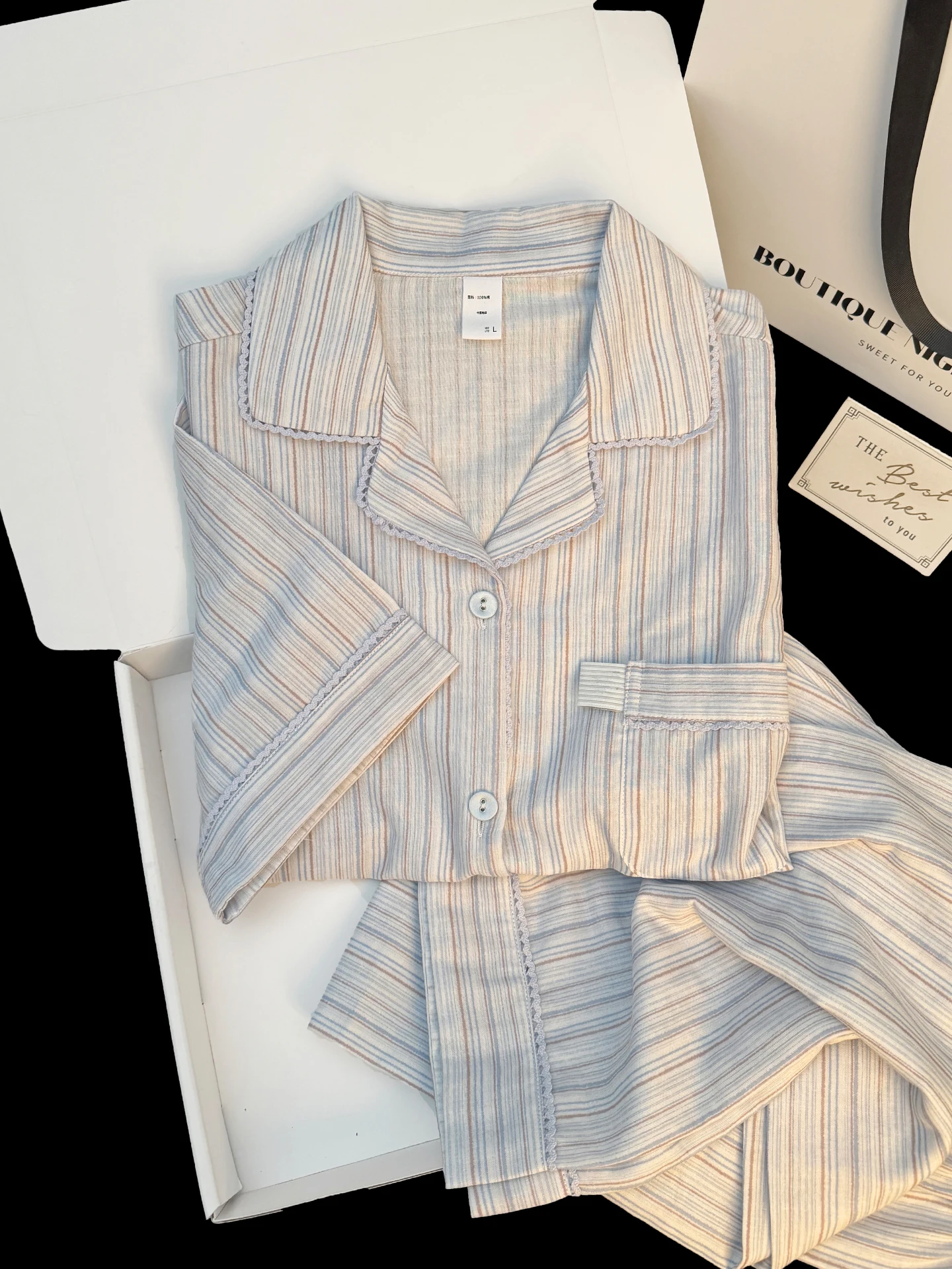 cotton-sleepwear-women's-summer-long-pants-short-sleeve-comfortable-breathable-casual-home-clothes-sea-salt-cocoa-a-class-pur