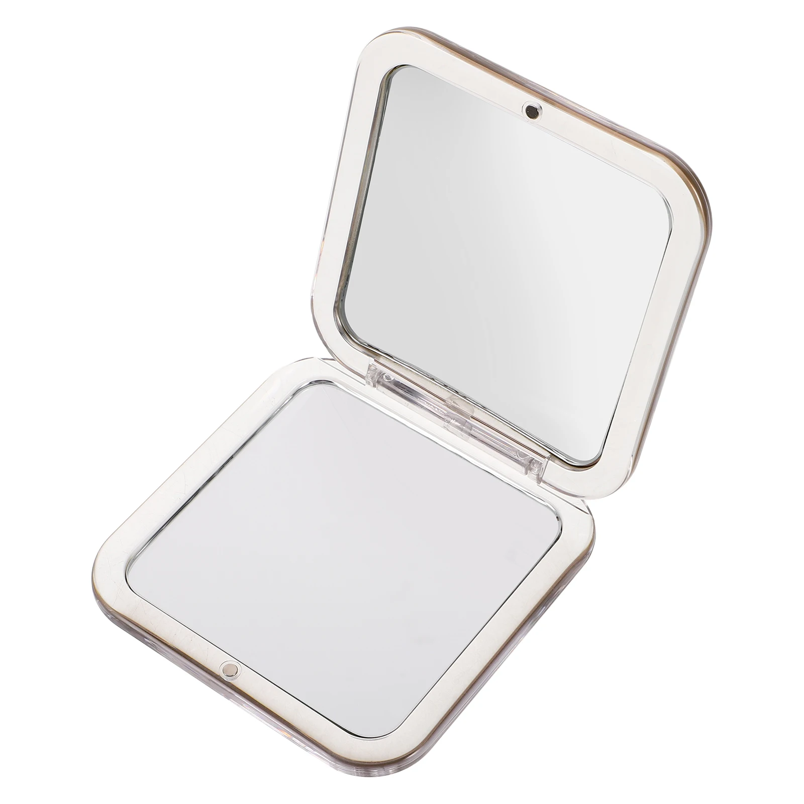 

Mini Square Makeup Mirror 10x Magnifying Foldable Compact Portable Handheld Pocket Travel Mirror for Purse Cosmetics Vanity
