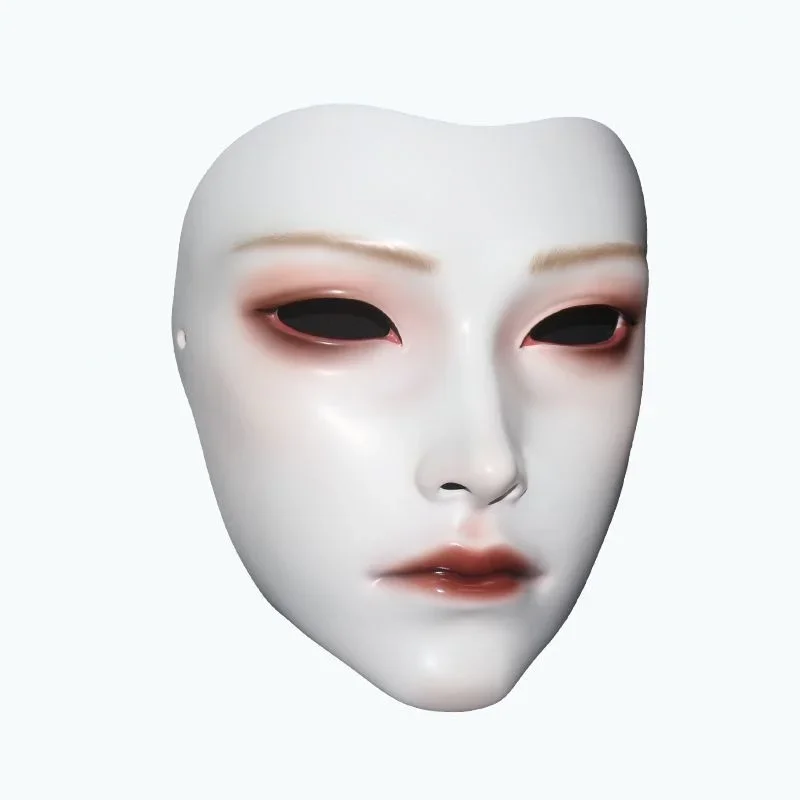 Antike männliche Maske Hanfu für Halloween Party Dress Up National Style Full Face Art Maske und Geschenk für Jungen/Mädchen Freund zum Pop Club