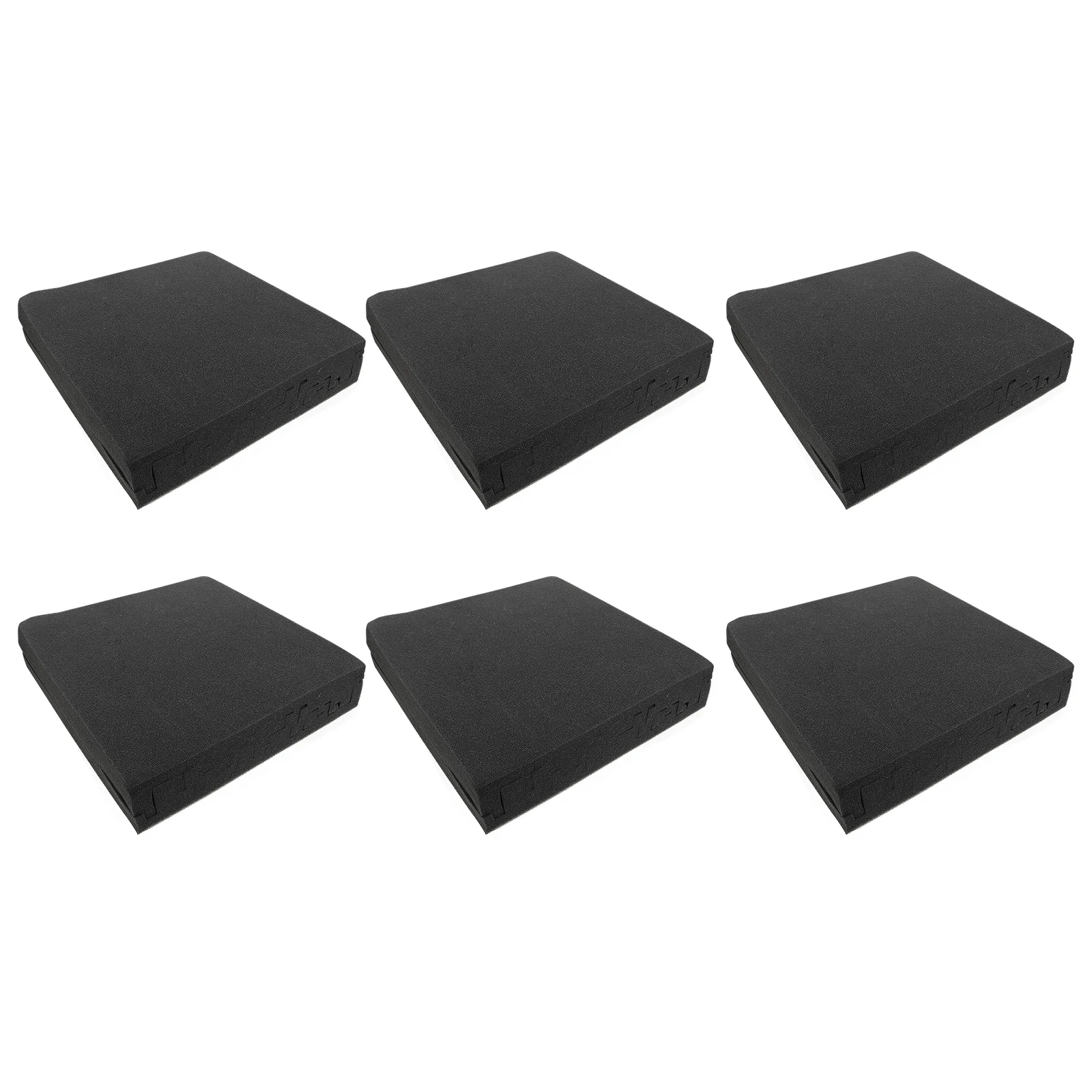 

6Pcs Sound-Absorbing Foam Panel Durable Flame-Retardant Acoustic Tile for Recording Studio Noise Insulation