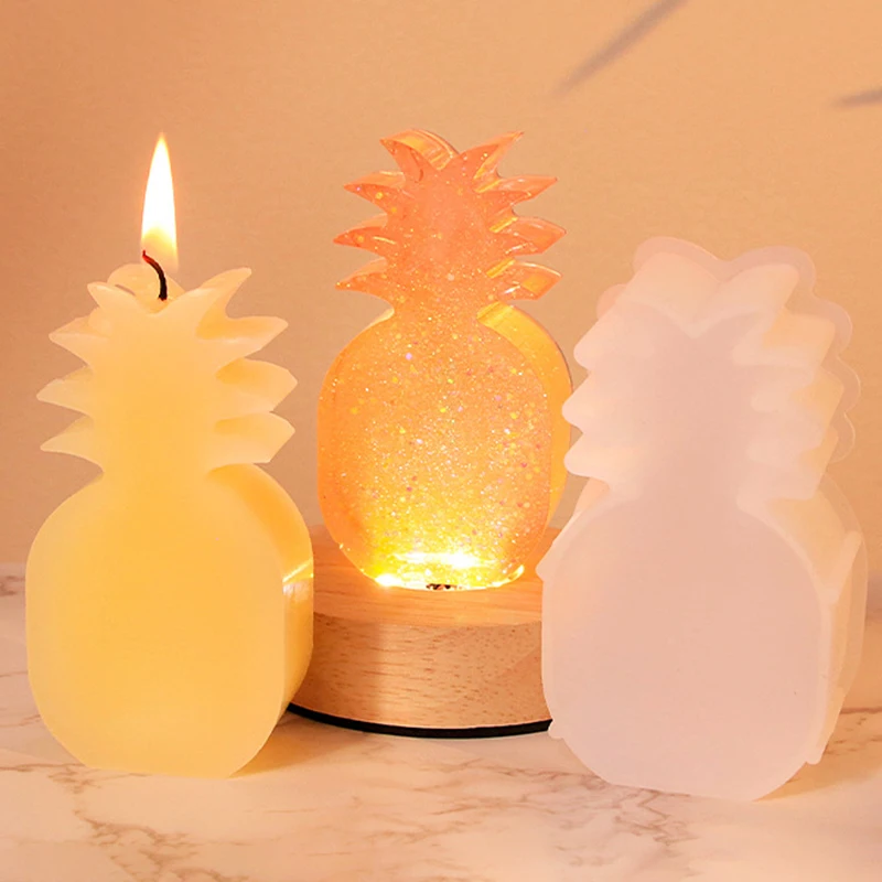 Fruit Shape Candle Molds Apple Pear Strawberry Shaped Silicone Mold Resin Plaster Candle Soap Molds Wax Making Home Decoration