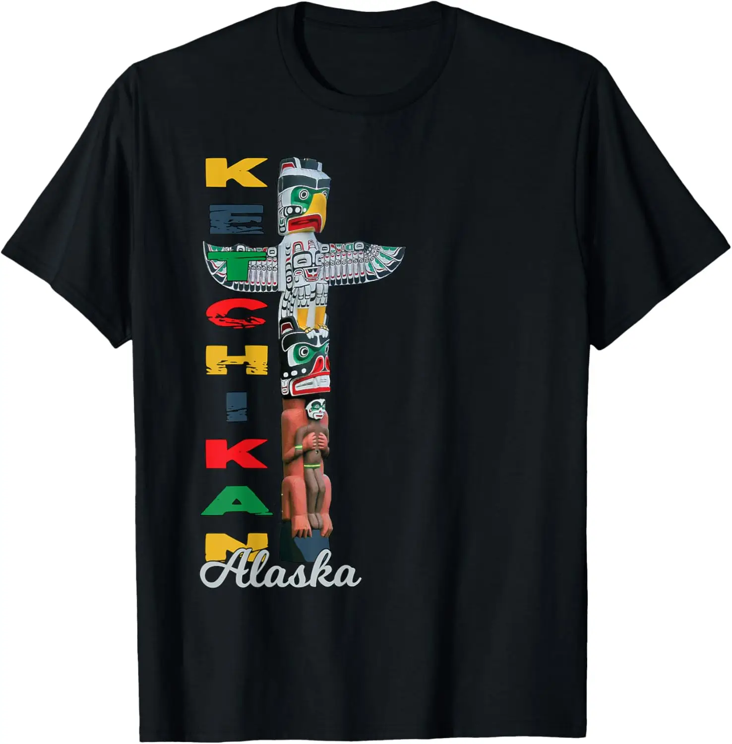 

Ketchikan Alaska Totem Pole Native Art Souvenir Keepsake T-Shirt