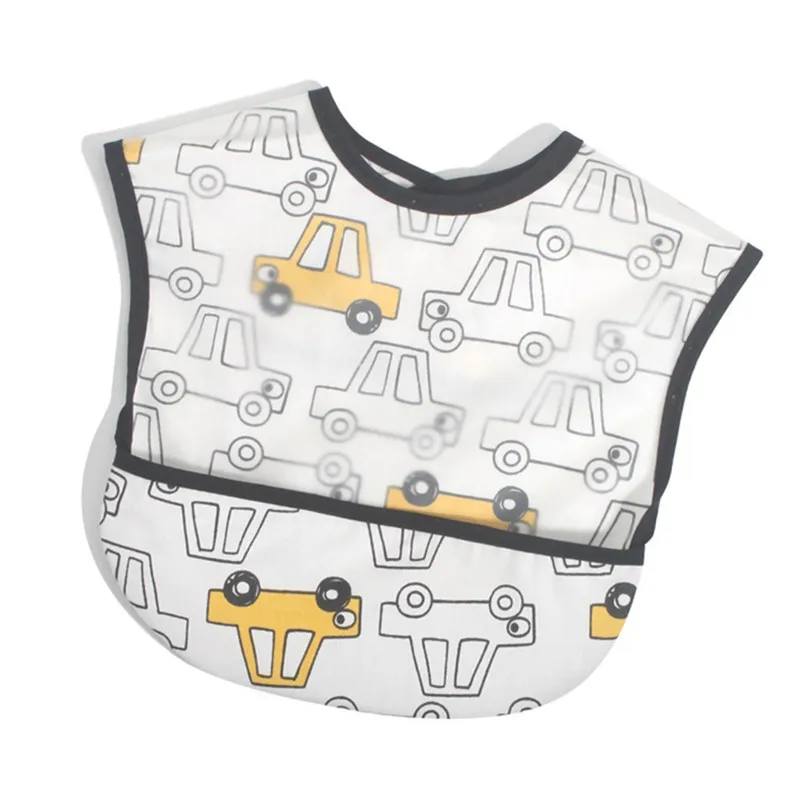 0-3Y Baby Bibs Waterproof Cartoon Fruits Printed Feeding Scarf Bib for Boys Girls