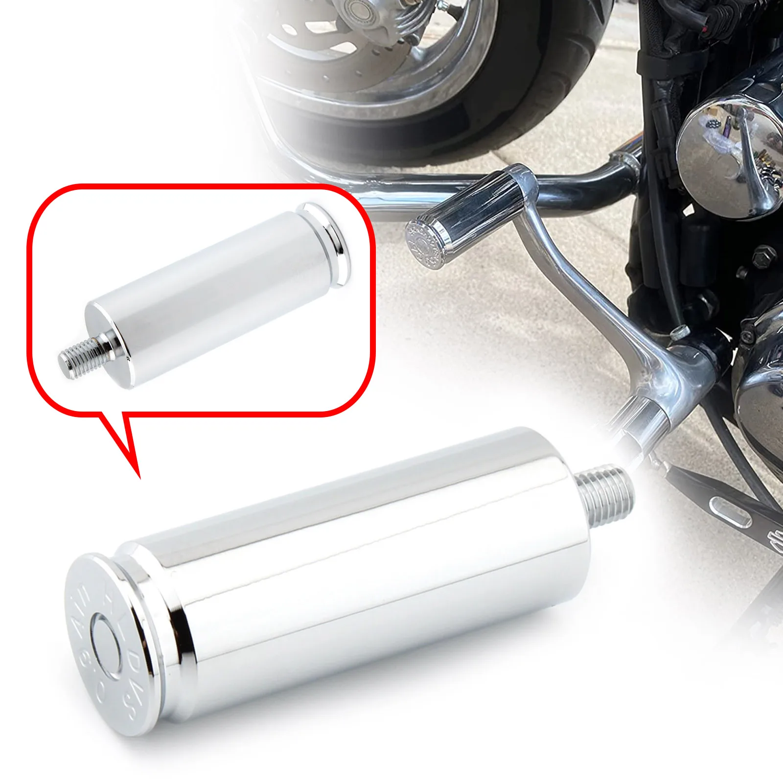 

Motorcycle Aluminum​ Shifter Peg Shift Gear Lever Foot Pegs Rest CNC Fits all Harley models Accessories