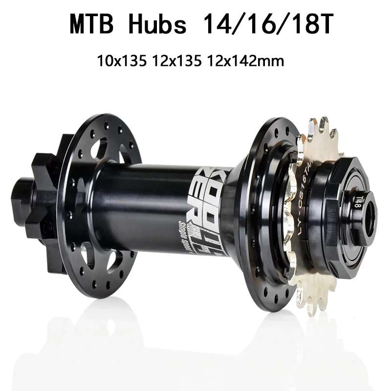 

Koozer 450 Dirt Jump Hub Single speed 32H 120 Click Cr-Mo Steel Axle 10x135 12x135 12x142 THRU Parts BMX Street MTB Bicycle Hubs
