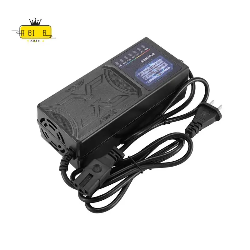 

Зарядное устройство для электромобиля ABIB-20AH с 7-световым дисплеем мощности, защита от утечки тока, свинцово-кислотное зарядное устройство