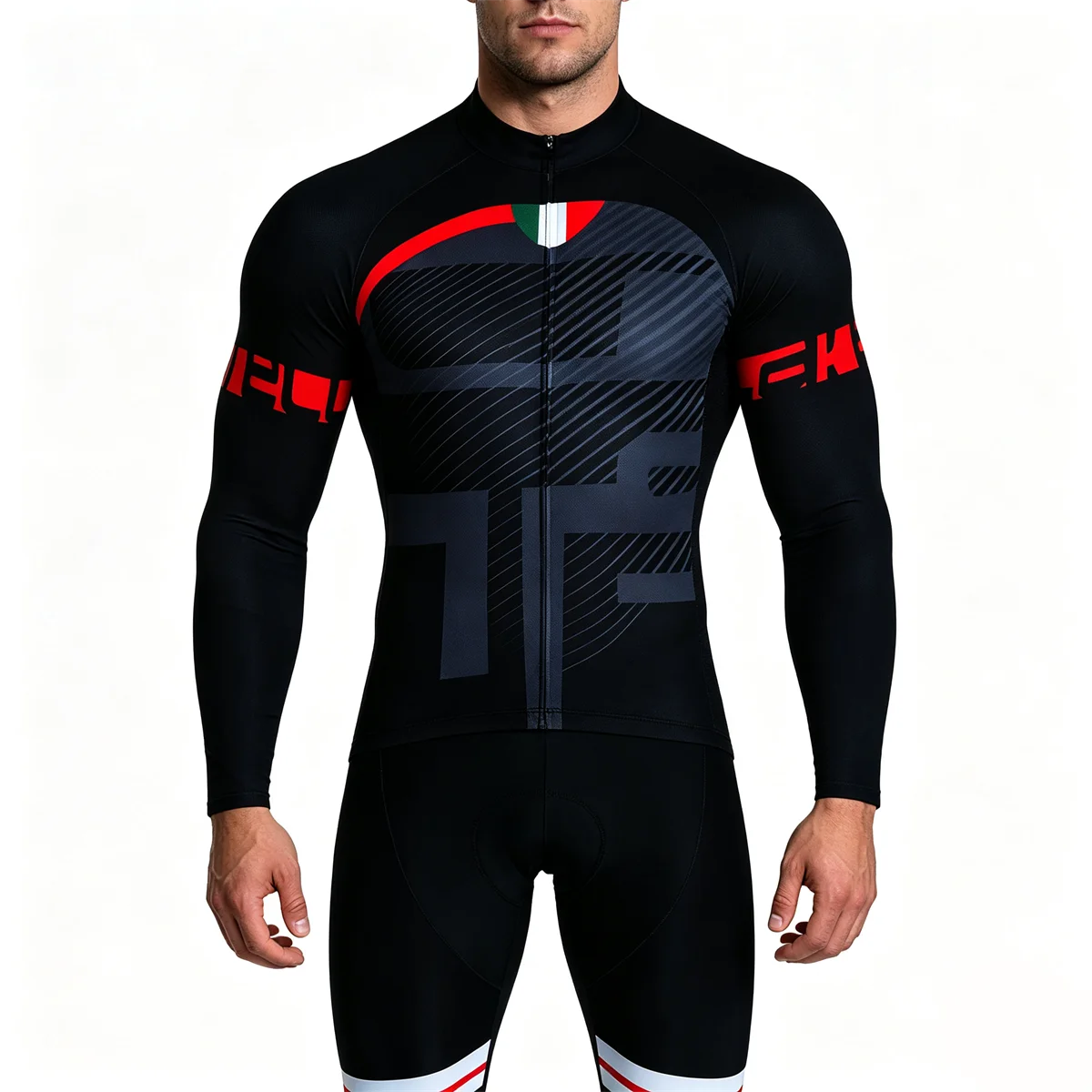 2027 Pro Team Winter Thermo-Fleece Radsport-Trikot-Set Langarm Fahrradbekleidung MTB Bike Wear Maillot Ropa Ciclismo Radsport – Detail 12