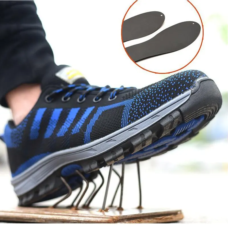 High Quality Unisex Indestructible Shoes Men and Women Steel Toe Cap Work Safety Shoes Puncture-Proof Boots Non Slip Sneakers