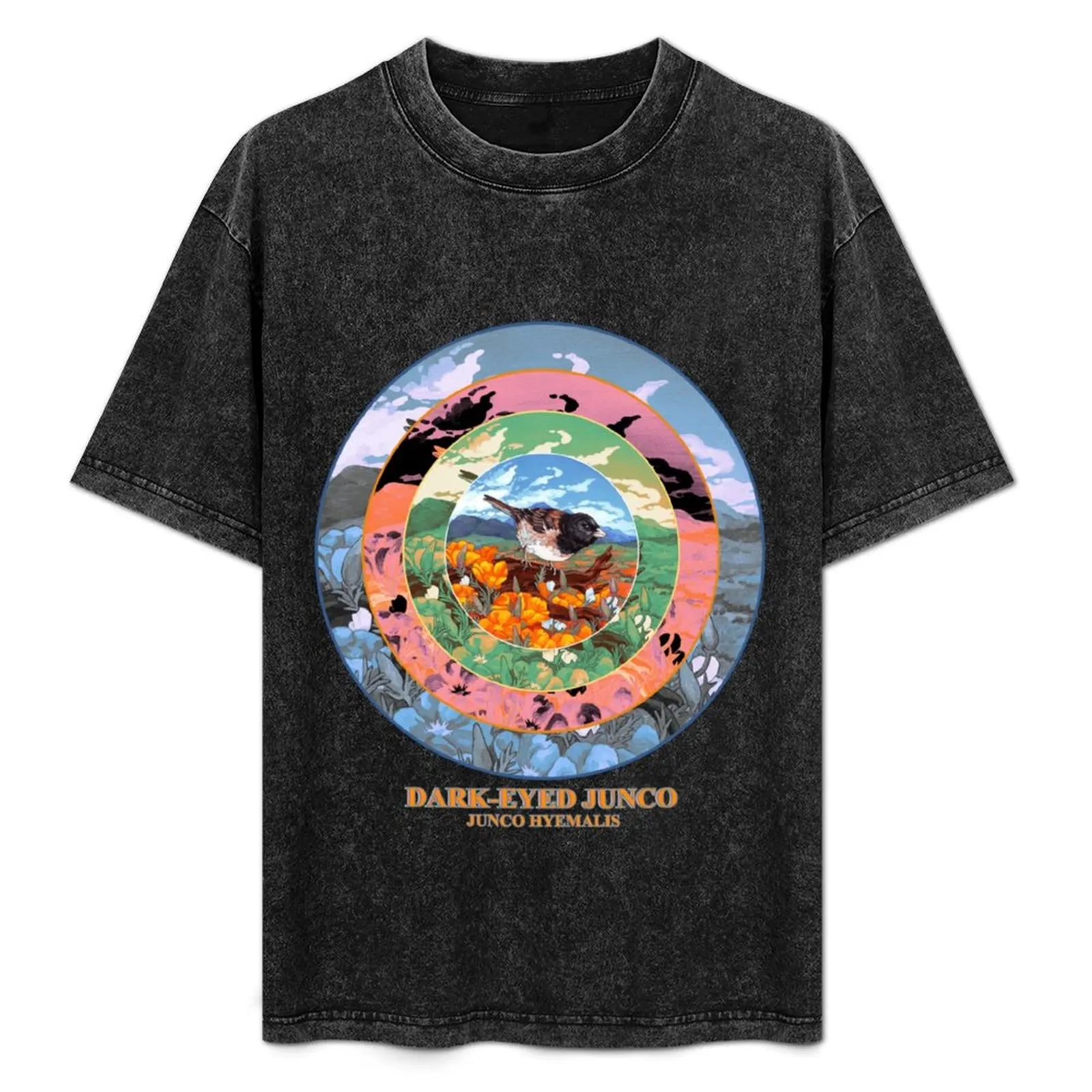 Camiseta Dark-Eyed Junco con gráfico minimalista