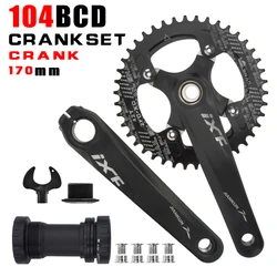 IXF Bicycle Crankset 170mm Crank 104BCD Wide Narrow Chainring Oval/Round Disc Chain Wheel Compatible with SHIMANO/SRAM