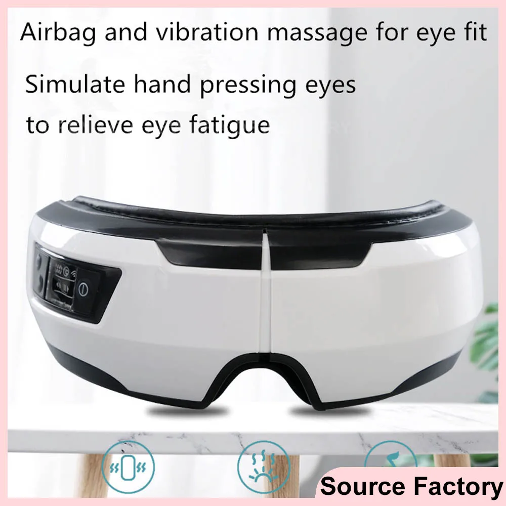 

5D Intelligent Airbag Vibration Eye Massager Bluetooth Hot Compress Eyes Care Instrument Glasses Fatigue Sleep Mask Eye Massager