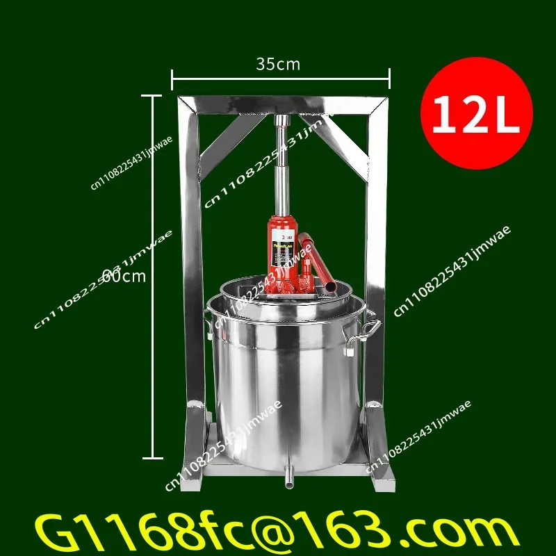 Manual stainless steel fruit crusher household small lees filter juice residue separation jack