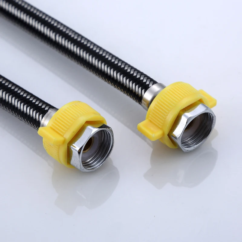 G1/2 stainless steel plumbing hose for toilet water heater, single cold faucet water inlet hose flexible connect pipe