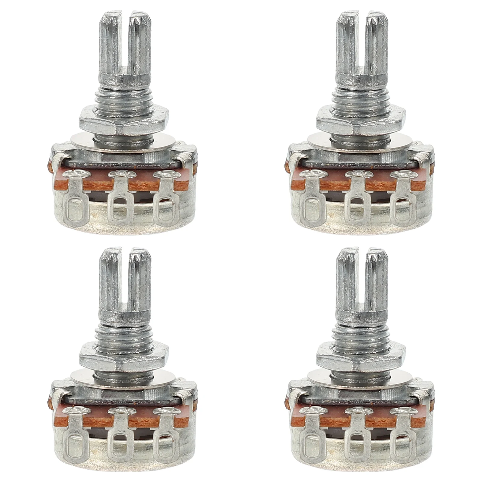 

4Pcs Guitar Audio Potentiometer 500K Volume Control Potentiometer Replacement for Electric Guitar Repair Kit Long Shaft Pots