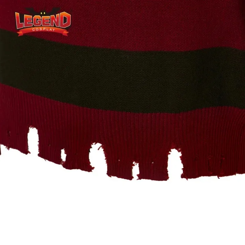 (#^.^#) 2026 New Freddy Krueger Costume for Men and Women, Striped Knitted Long Sleeve Sweater, Cosplay, A Nightmare →_→LOOK ME view 6
