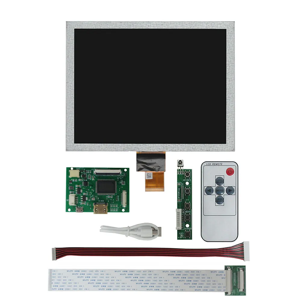 Imagem -02 - Tela Lcd Digitador Touchscreen Driver Placa de Controle Compatível com Hdmi Raspberry Kit Monitor pi Faça Você Mesmo 4:3 Ips