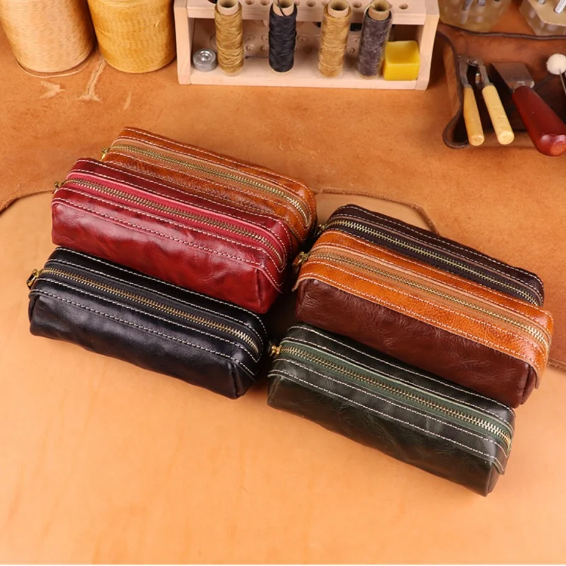 vintage-genuine-leather-key-bag-multifunctional-pencil-case-glasses-bag-handmade-cowhide-wallet-for-men-women