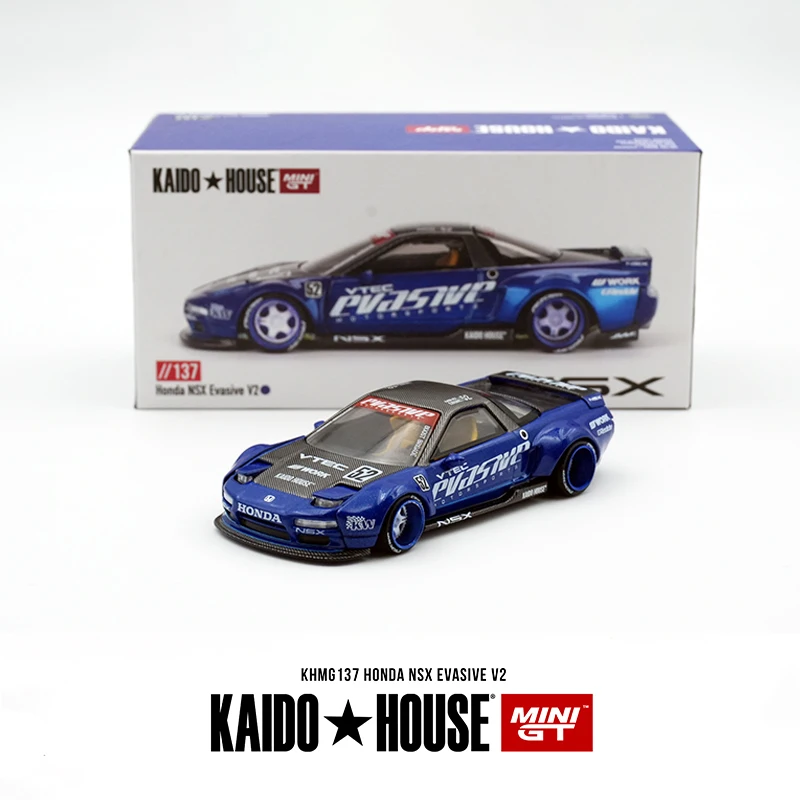 Kaido House 1:64 BMW M3 혼다 시빅 EF9 스카이라인 R33 R34 510 카본 NSX 개방형 후드 다이캐스트 디오라마 자동차 모델 완구 MINIGT