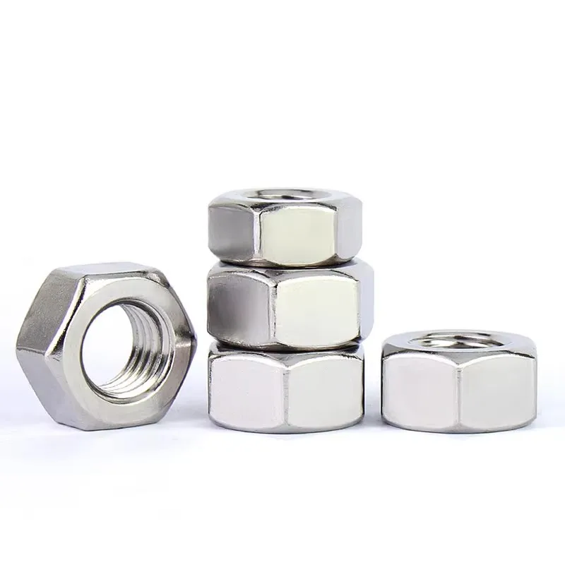 UNF 304 Stainless Steel Serrated Nuts Hexagon Fine Pitch Nuts M36 M39 M42 M45 M48 M52 Hex Fine Tooth Nut