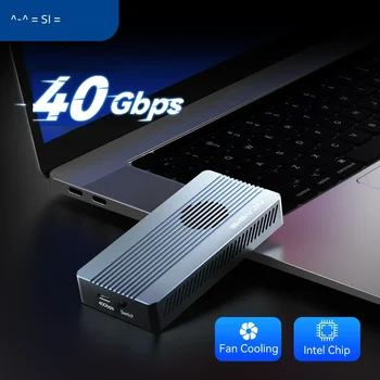 ACASIS USB 4.0 SSD 케이스, 썬더볼트 NVME M2 인클로저, 8TB 케이스, 썬더볼트 4/3, USB3.2, 3.1, 3.0, JHL7440 과 호환 가능, 40Gbps ssd nvme m2 케이스 ssd 케이스  Best5