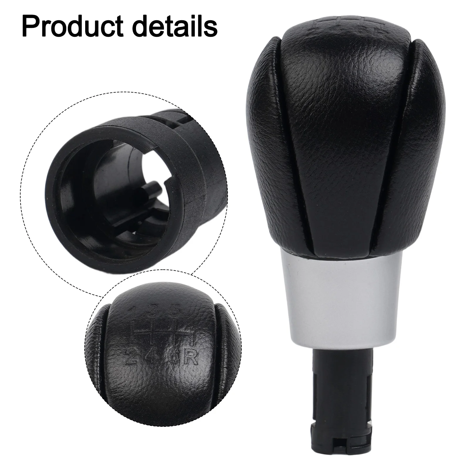 

Upgrade Your Driving with 6 Speed Gear Shift Knob PU Leather for Volvo S60 S80 V70 XC70 XC60 Stylish and Functional
