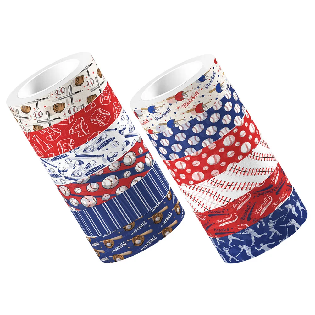 12 Rolls White Duct Tape Out Washi Scrapbooking DIY Decorative Tapes Christmas Notebook 50000X150X010CM Craft