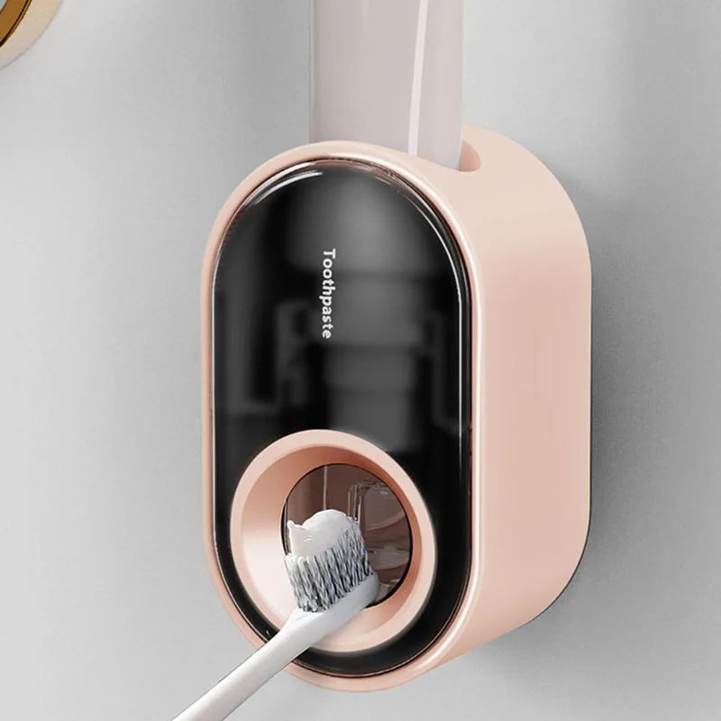 Automatic Toothpaste Dispenser Wall Mounted Lazy Toothpaste Squeezer Punch-Free Toothpaste Holder Bathroom Accessories