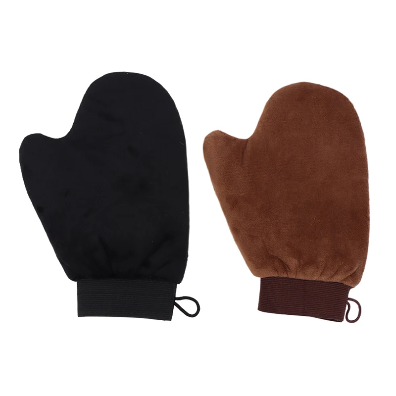 1Pc Body Lotion Glove Self-Tanning Mitt Double-Sided Prevents Sticky Hands Applicator Quick Dry Flocking Glove Makeup Applicator