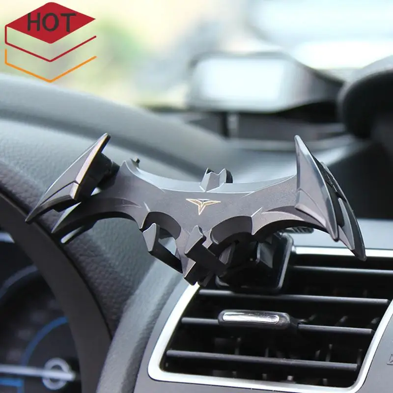 1PC Bat-shaped Gravity Buckle Type Car Phone Holder Air Outlet Navigation Support Frame Suitable For All 4-6.5 Inch Devices