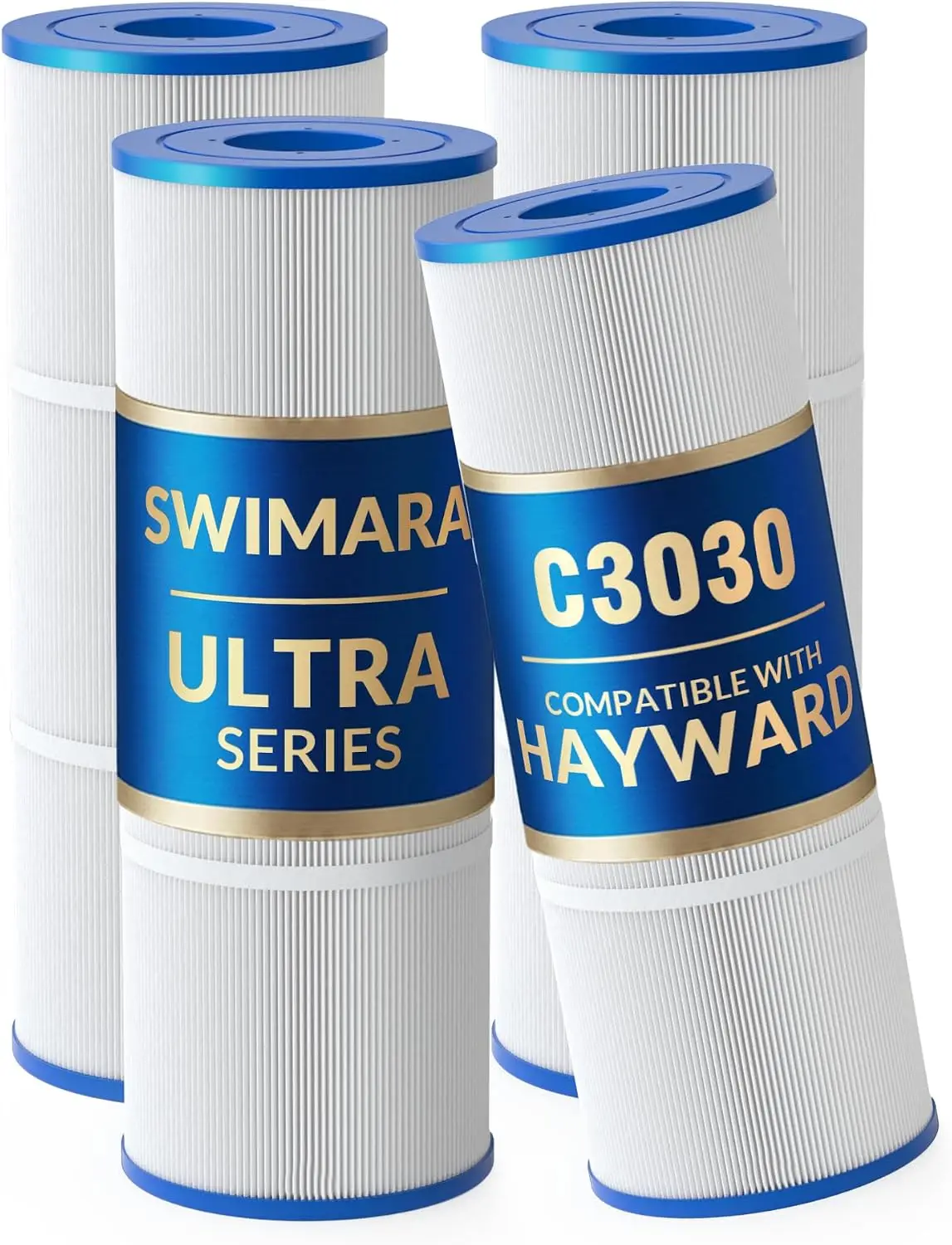 Ultra Series for Hayward C3030 Pool Filter Cartridges 325 sq ft | Replaces CX580XREPAK4/PA81-PAK4; fits C3030/C3025/C3020; 5