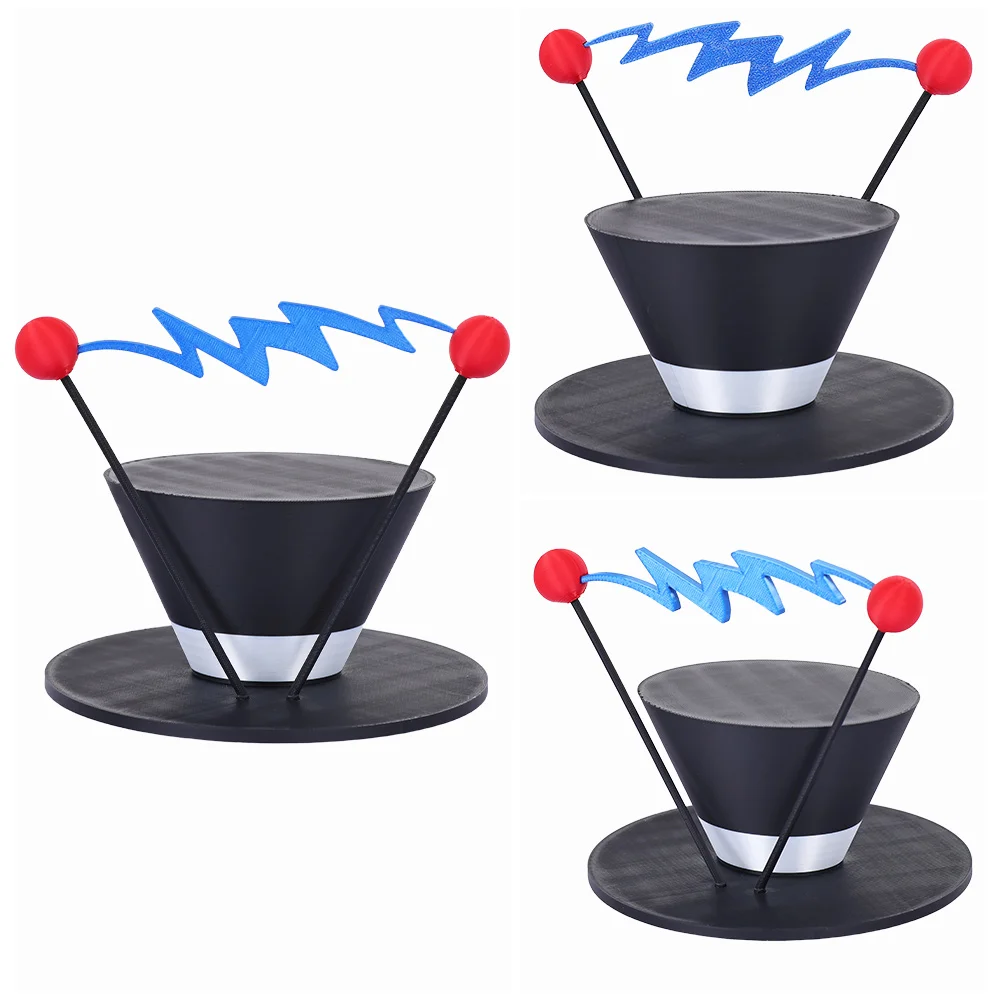 Men Vox Hat Cosplay Cap Anime Hazzbin Hotel Costume Accessories for Adult Fantasy Disguise Outfit Halloween Carnival Party Props