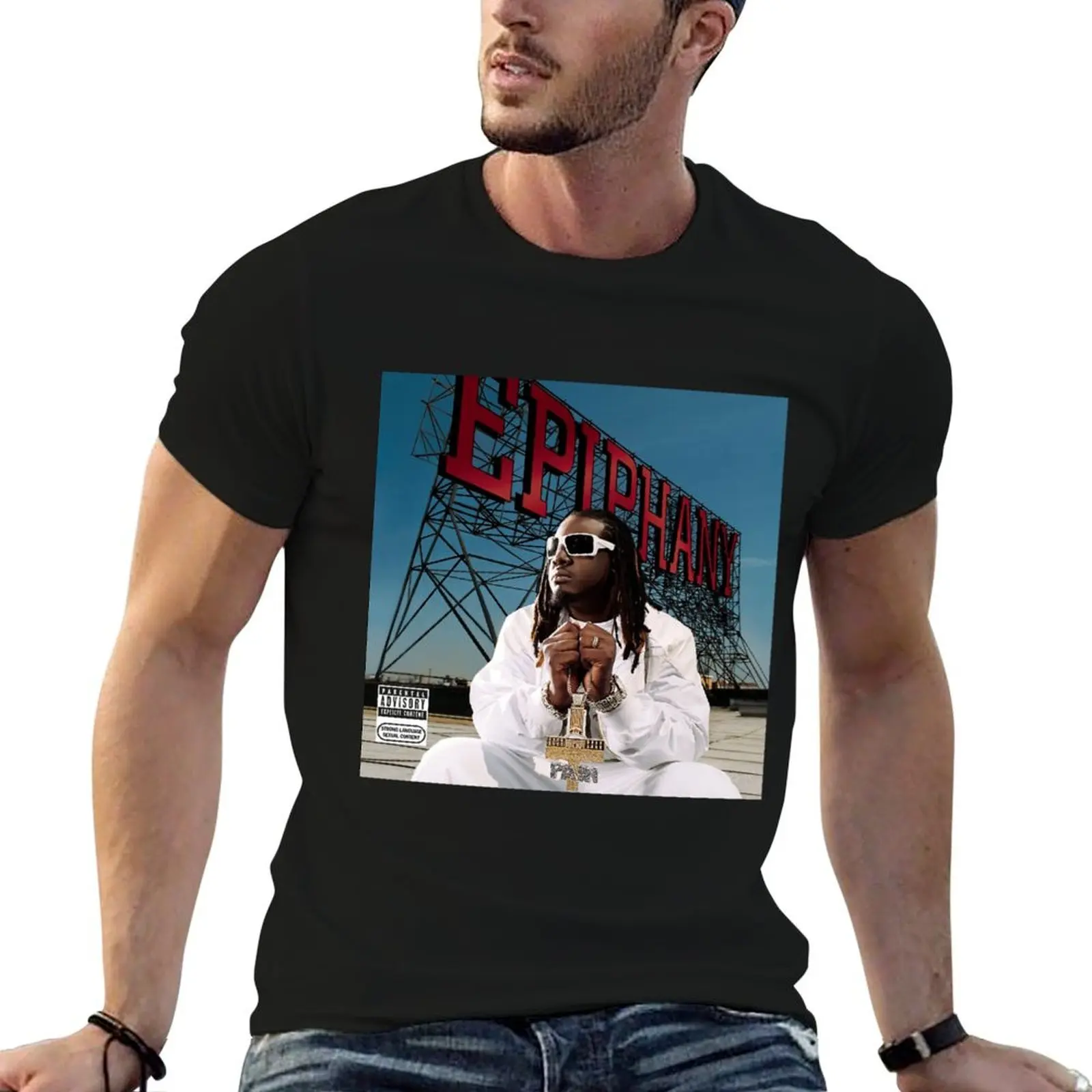 T-pain ireng epiphany T-Shirt Simple Line Art Print Tee