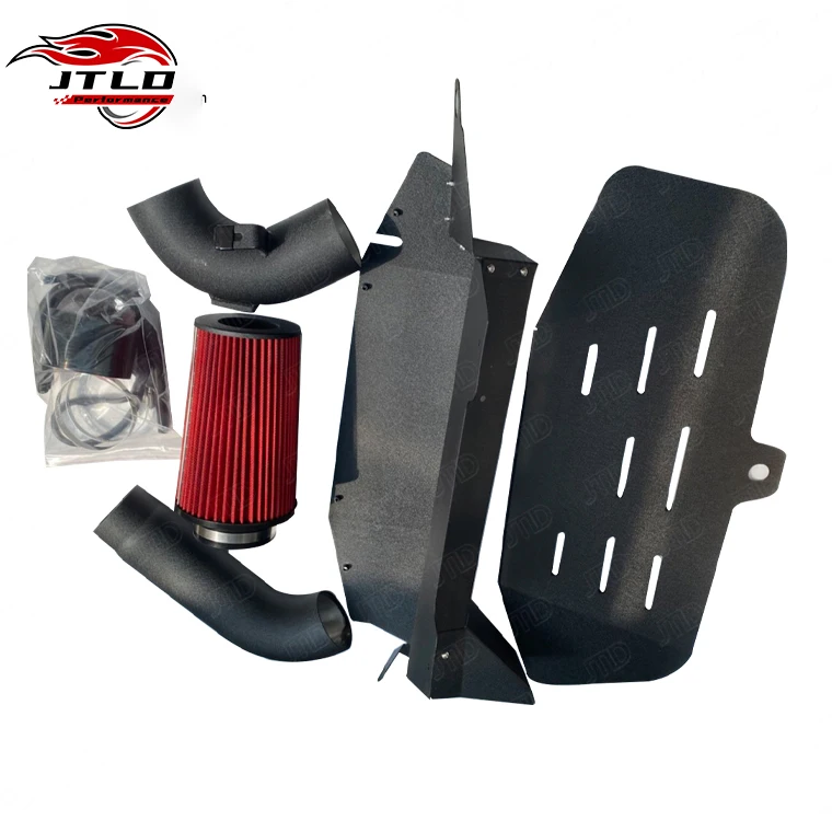 Performance Cold Shield Air Intake Kit For BMW 328xi N20 F30 2.0L (2012-2016) - Black Aluminum High Flow Intake System