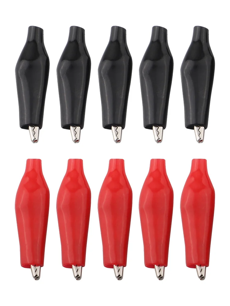 5A Clip Power Clip Nickel Plated Clip Testing Equipment Plastic Sheath Easy To Open Electrical Engineers Repairing Leads