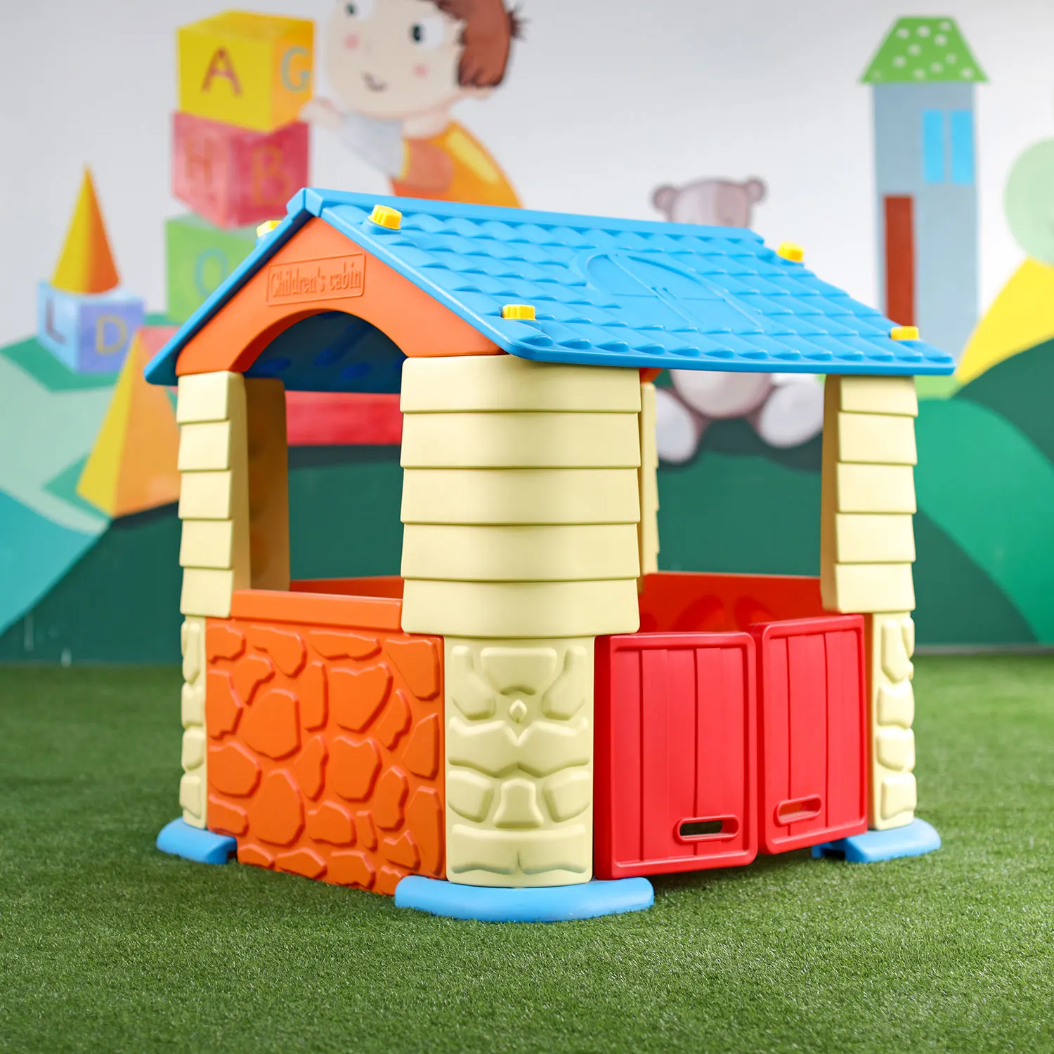 

Крытый сад, высококачественный детский игровой домик на заднем дворе, детская пластиковая игровая площадка