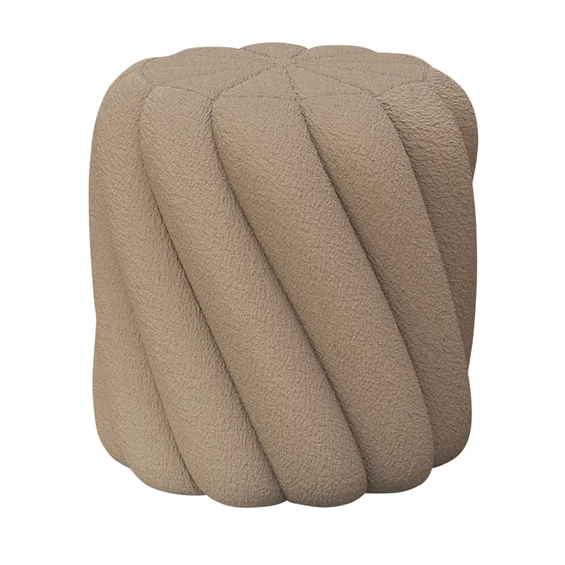 

Lamb wool makeup stool girls bedroom dresser chair living room home round stool nail salon customer special stool