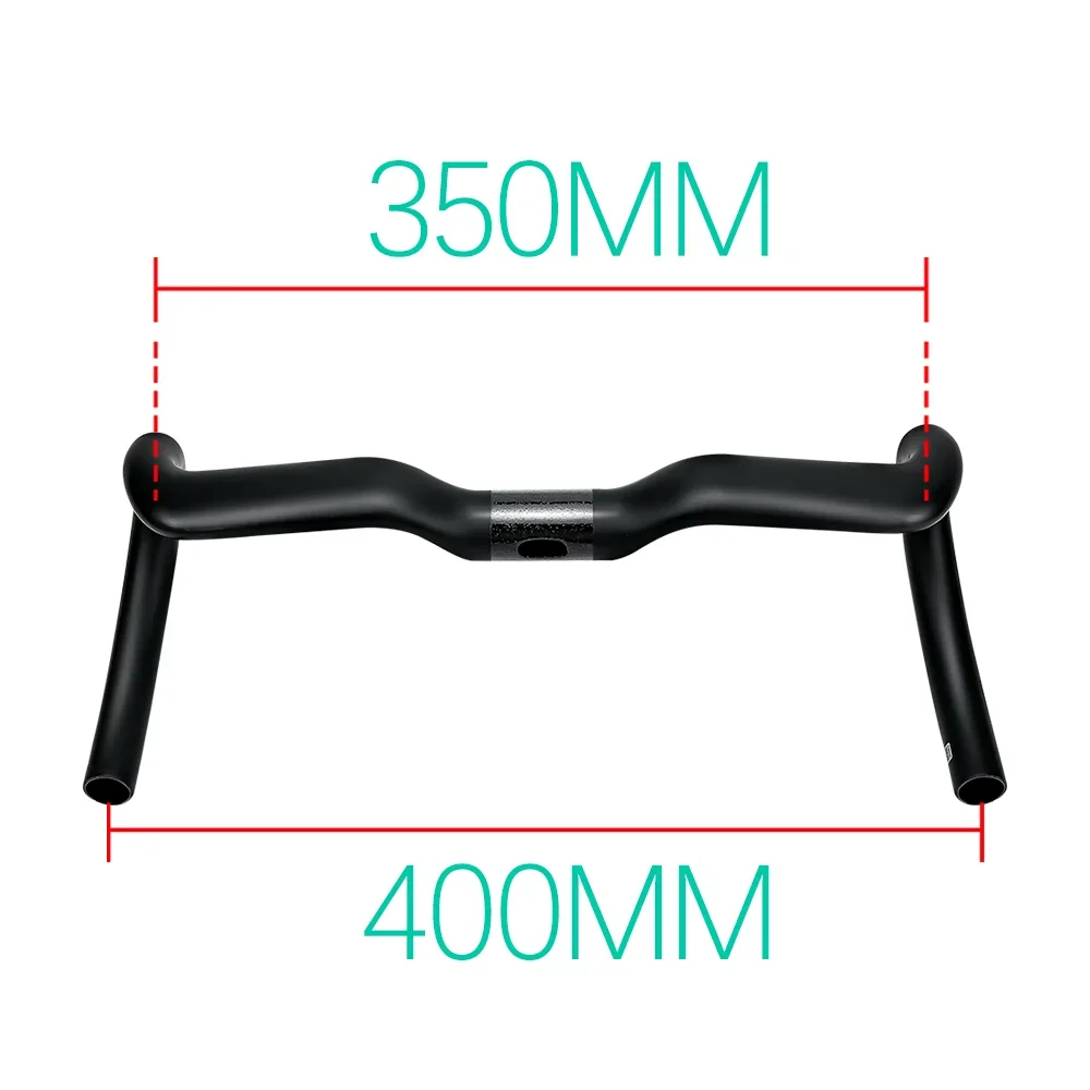 BALUGOE Competition Lift 20mm Highway Bicycle Bend Handle Extraverted Sprint Type Bicycle Handlebar Ultralight Carbon Fiber UCI image 3