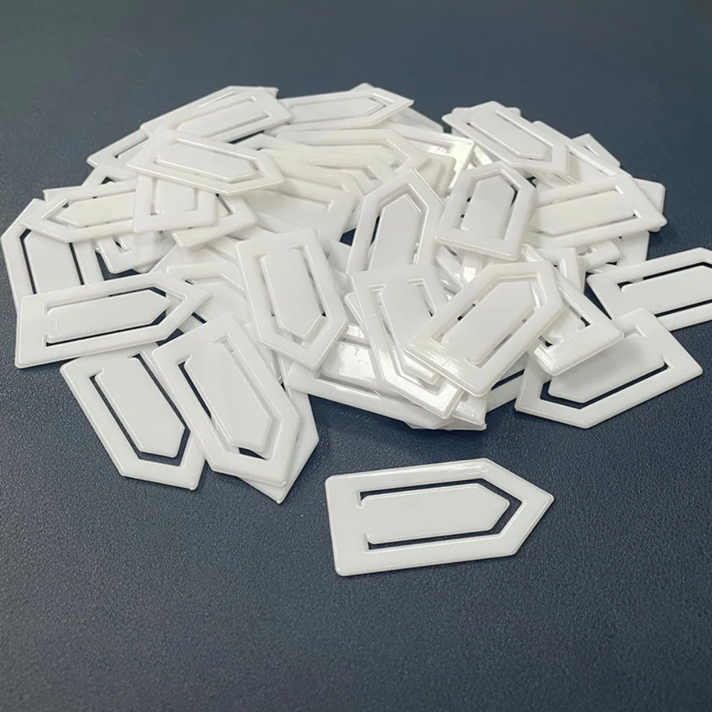 New Ship Shape Paper Clip Plastic Mini Universal Bookmark Arrowhead Solid Color Plastic Label