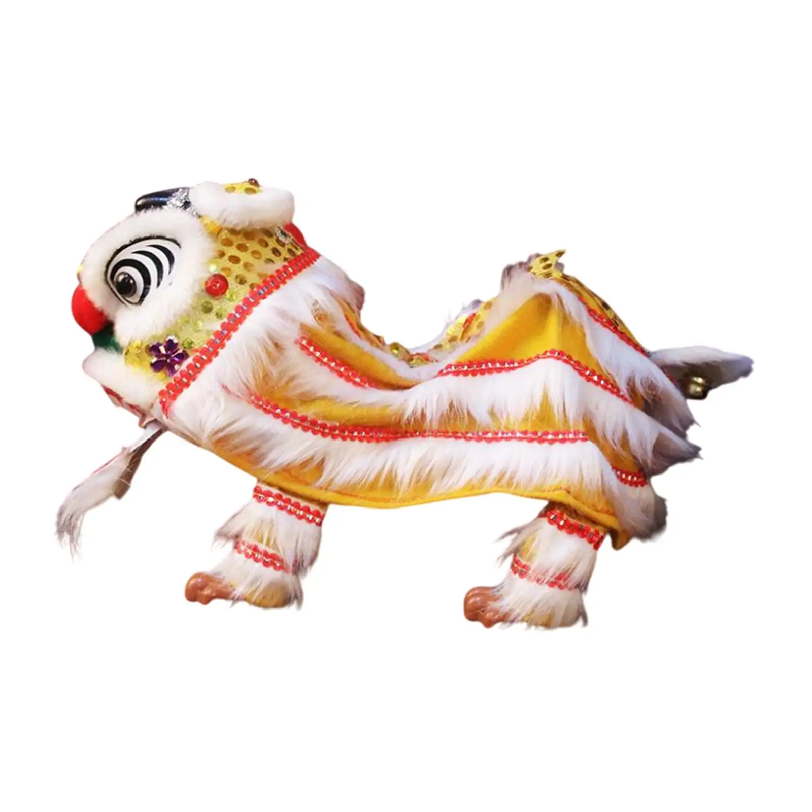 

Chinese Marionette Lion Toy Handmade Souvenir Portable Chinese New Year
