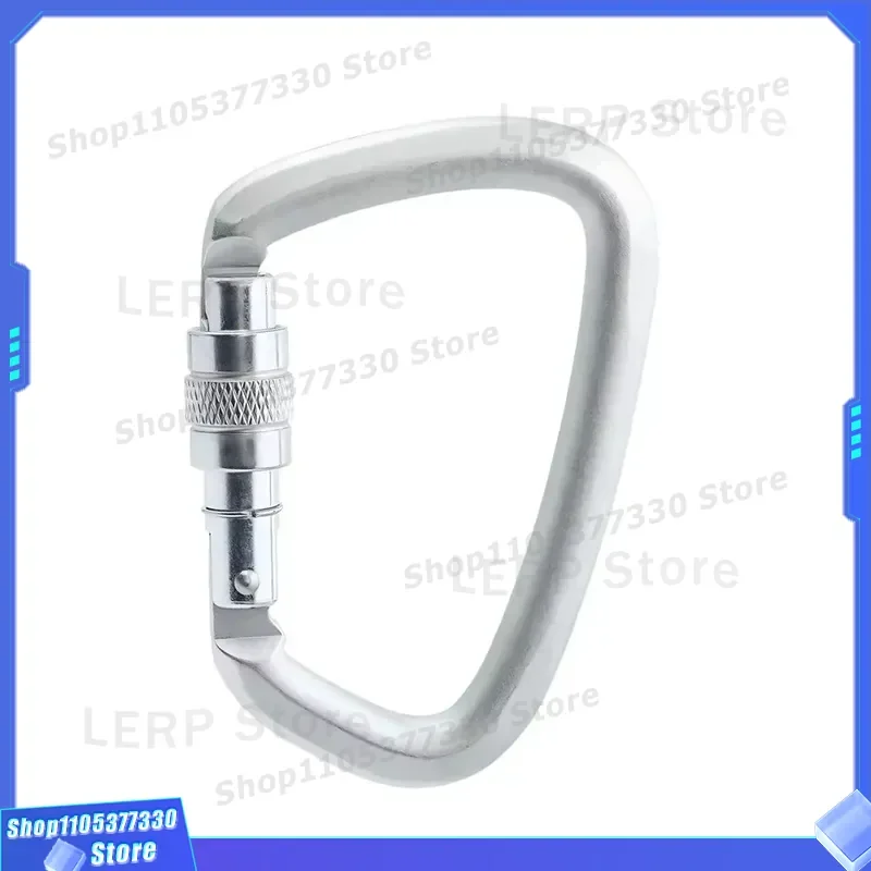 Heavy Duty Spring Hook Lock Mountaineering Buckle Twist Lock Carabiner for Outdoor Climbing Hiking Camping Gear Safety Clip
