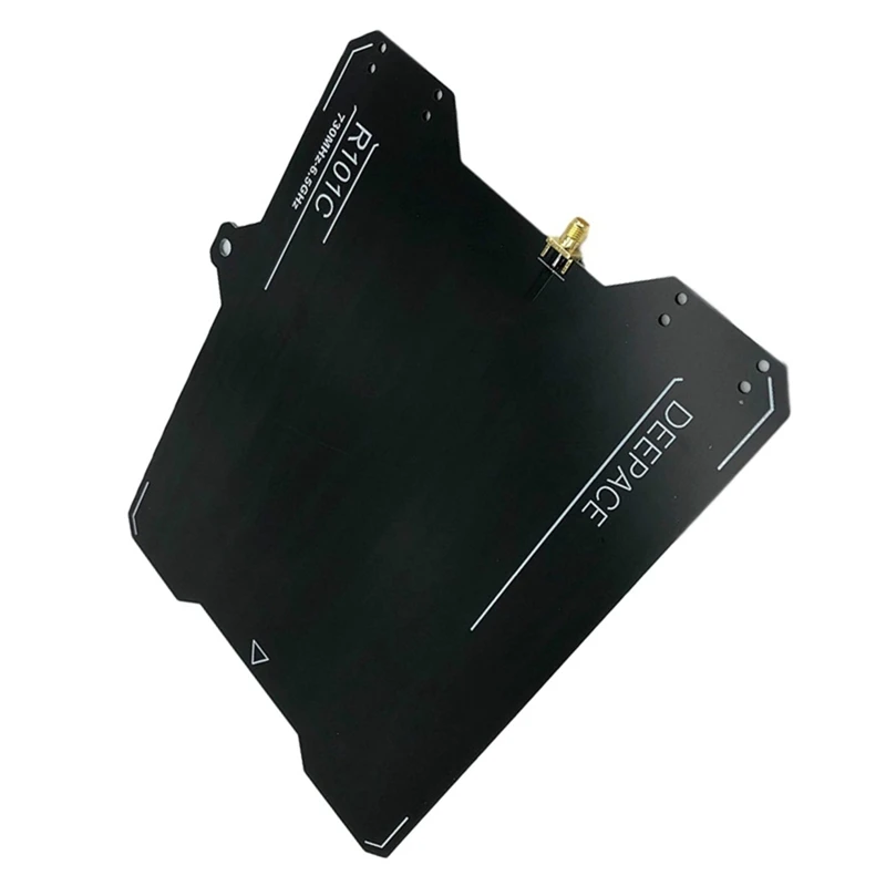 1Pc Antenna High Durable R101C 730Mhz-6.5GHz 7DBi Ads-B UWB Antenna Wideband Directional Antenna 23X22.5cm Black