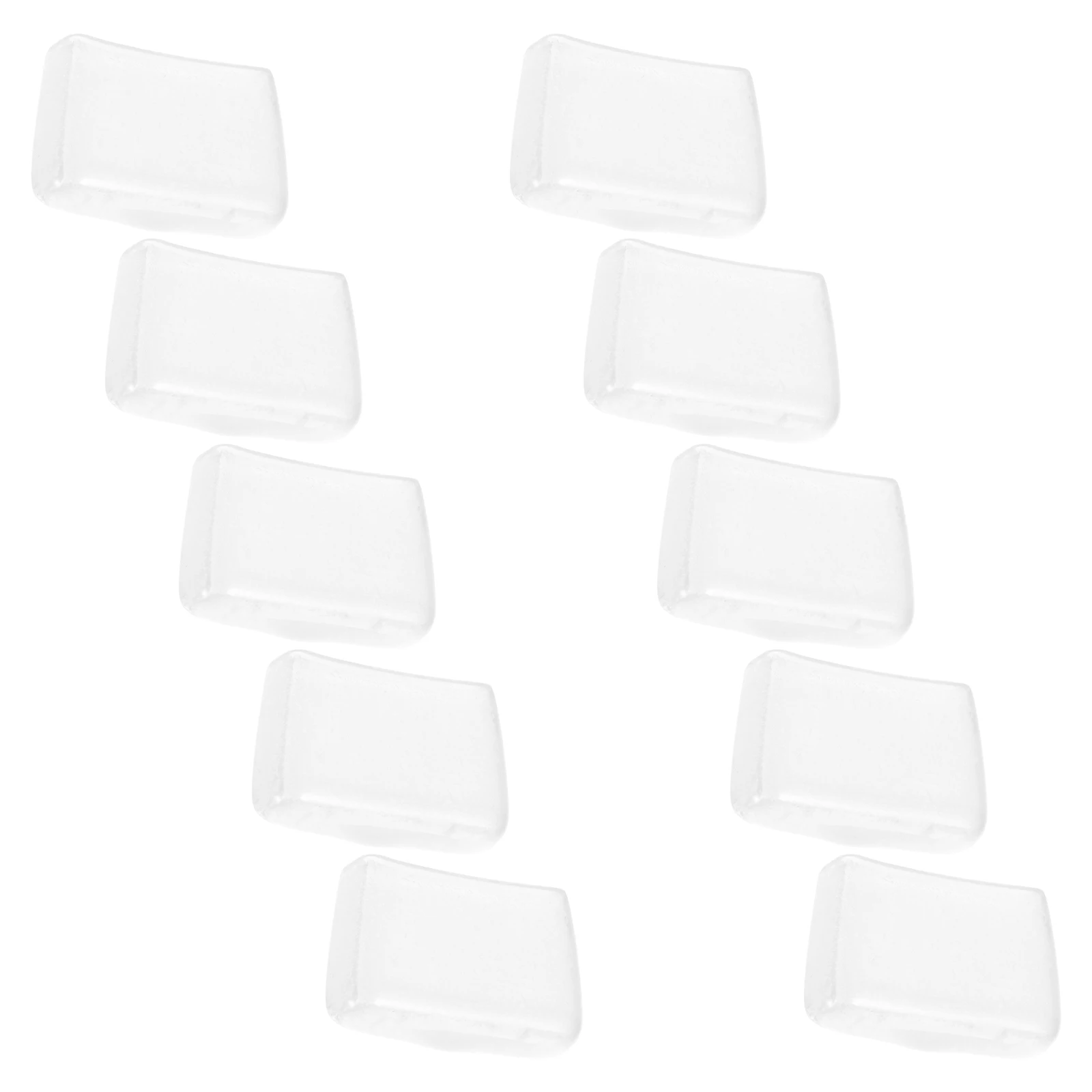 

10pcs PVC Glass Breaking Pliers Replacement Tips Rubber Cushion Sturdy Reusable Protection for Household Construction Glass