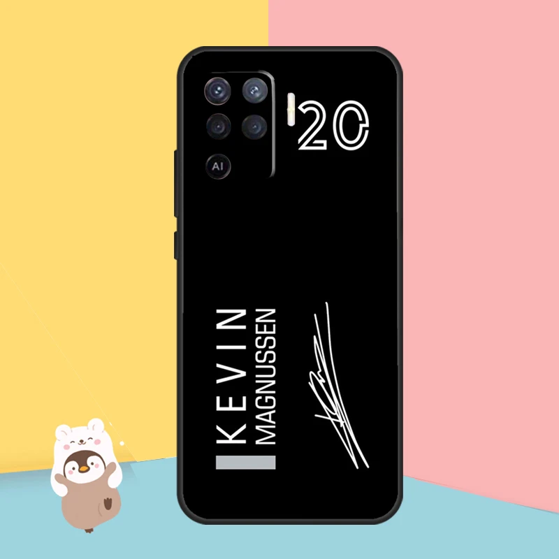 Kevin Magnussen F1 Case For OPPO A54 A74 A94 A52 A72 A83 A91 A93 A15 A16 A5 A9 A31 A53 A53S 2020 Back Cover