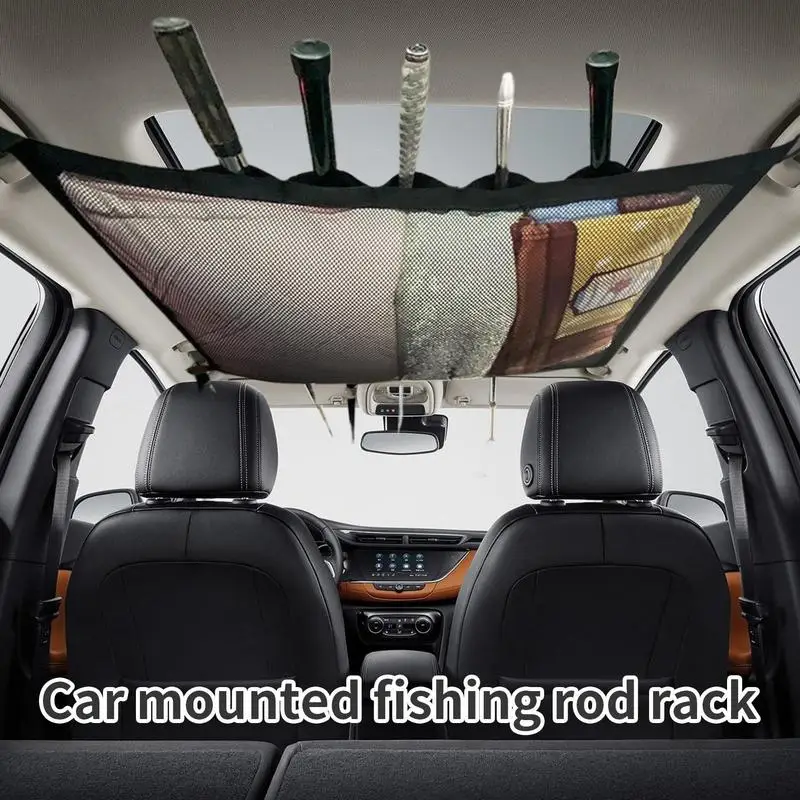 

Автомобильный держатель для удочки внутри автомобиля, стойки для удочек, регулируемый портативный 5-полюсный органайзер для хранения для грузовика, автомобиля
