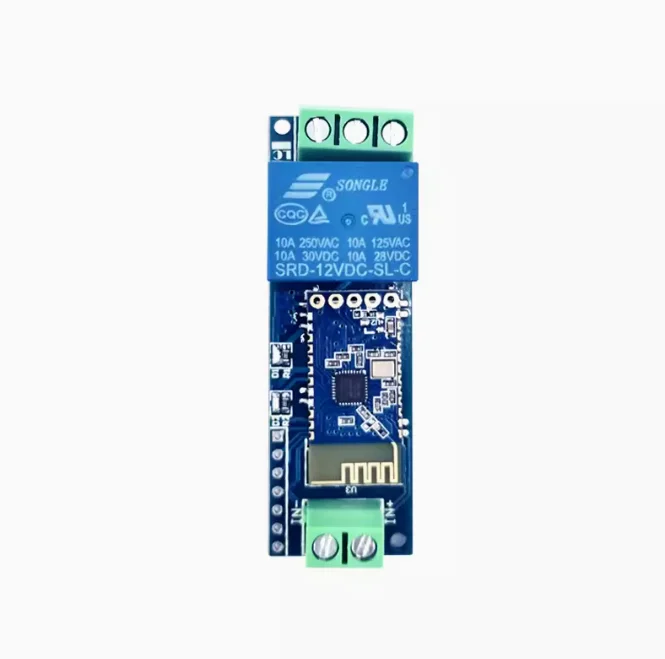 Módulo de relé Bluetooth para teléfono móvil Android, interruptor de Control remoto inalámbrico IoT, 1 canal, 5V, 12V