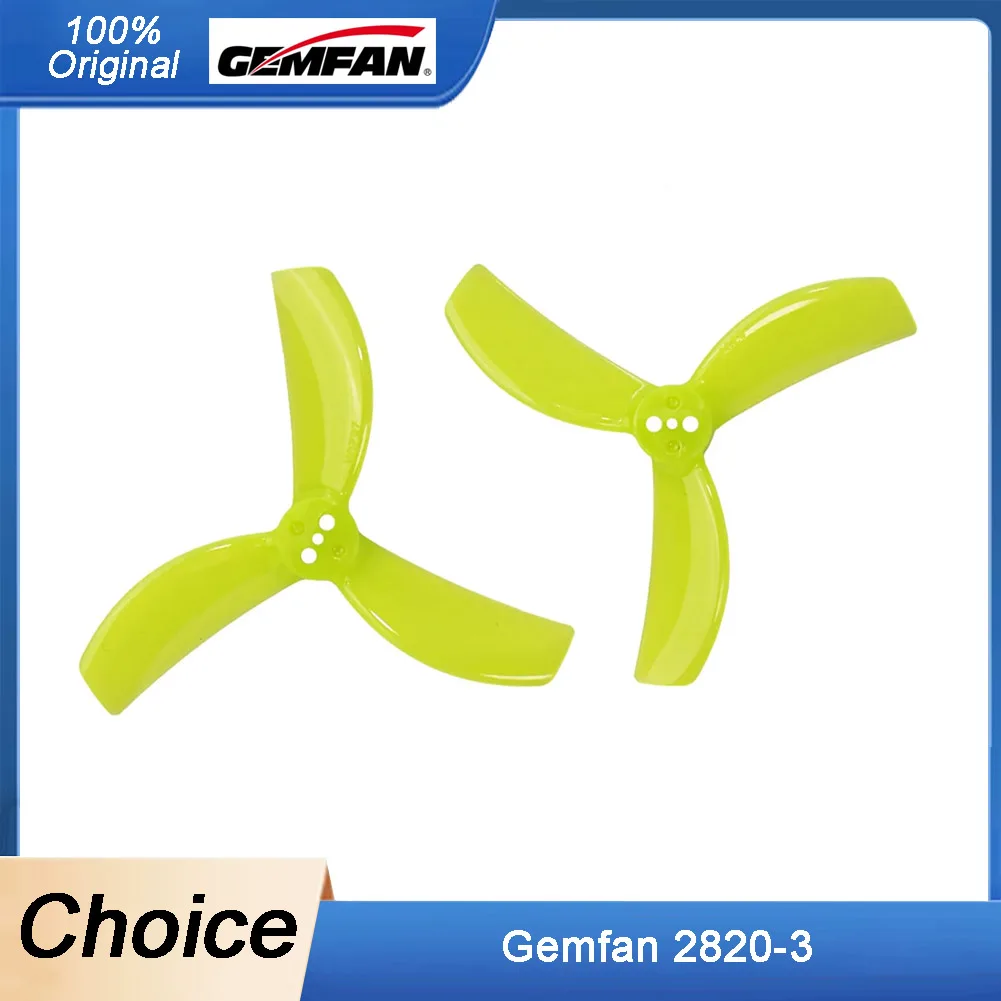 

4 Pairs GEMFAN 2820 3-Blade PC Propellers - 71mm/1.5mm CW/CCW for 200mm RC FPV Racing Drones