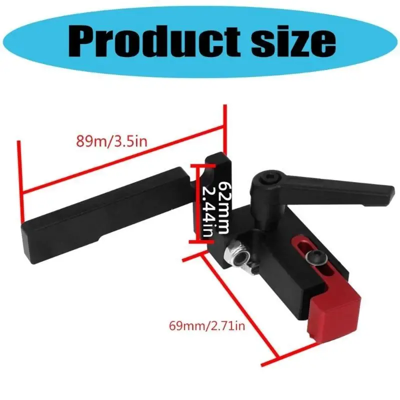 y1ud track track caps type 75 Steel Track Track Retainer Woodworking Table لبناء أسوار Miter مخصصة في الأعمال الخشبية #6