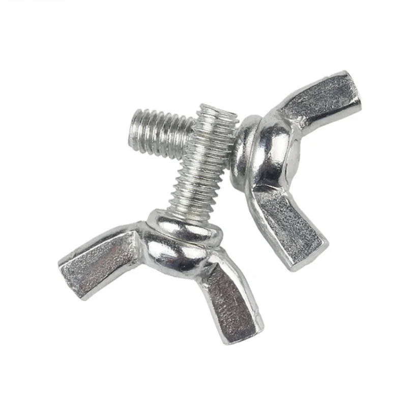 Bsw/unc 10#-24 1/4-20 304 Stianless Steel Hand- Tighten Toolless Adjustable Wing Thumb Screws Bolts