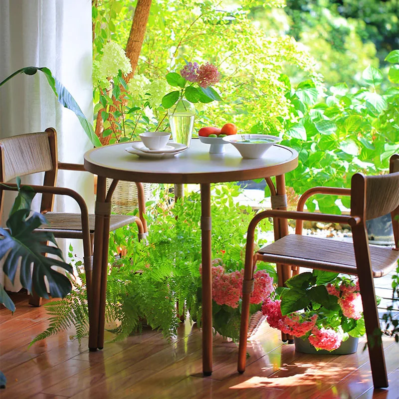 Lounge Picnic Outdoor Tables Nordic Modern Center Terrace Reception Outdoor Tables Designer Garden Muebles Garden Furniture