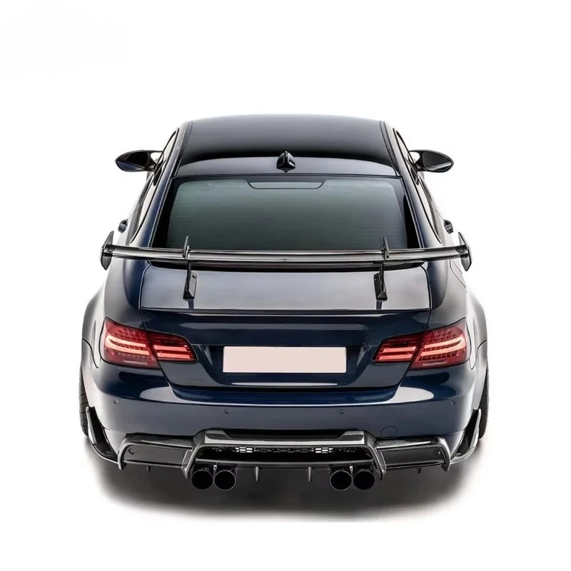 E92 M3 Dedicated Carbon Fiber Rear Wing Car High-quality Dedicated High Bracket Carbon Fiber Trunk Spoiler view 6